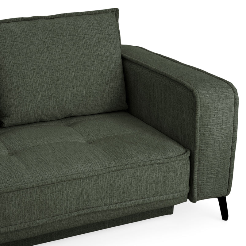 CHOLET Colțar extensibil, șezlong stânga/dreapta, ladă depozitare, stofă