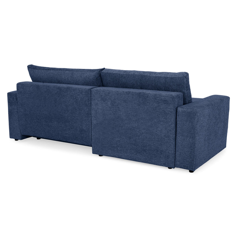 FRIDO Colțar extensibil, șezlong interschimbabil, ladă depozitare, stofă