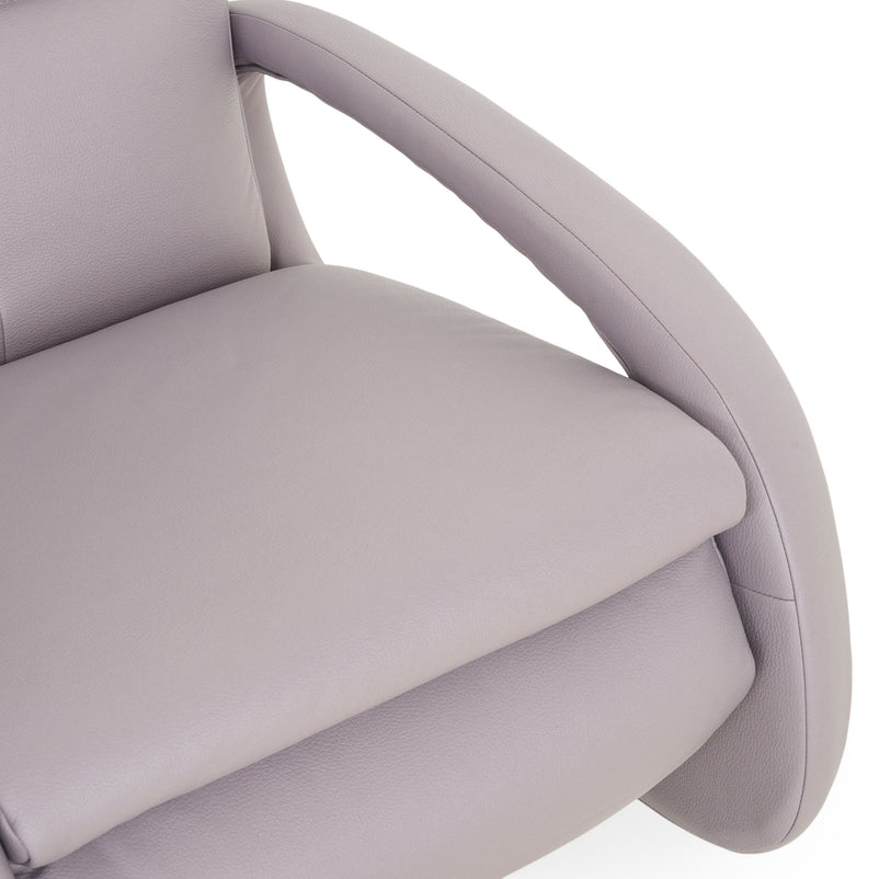 HESTON Fotoliu rotativ cu recliner electric, stofă