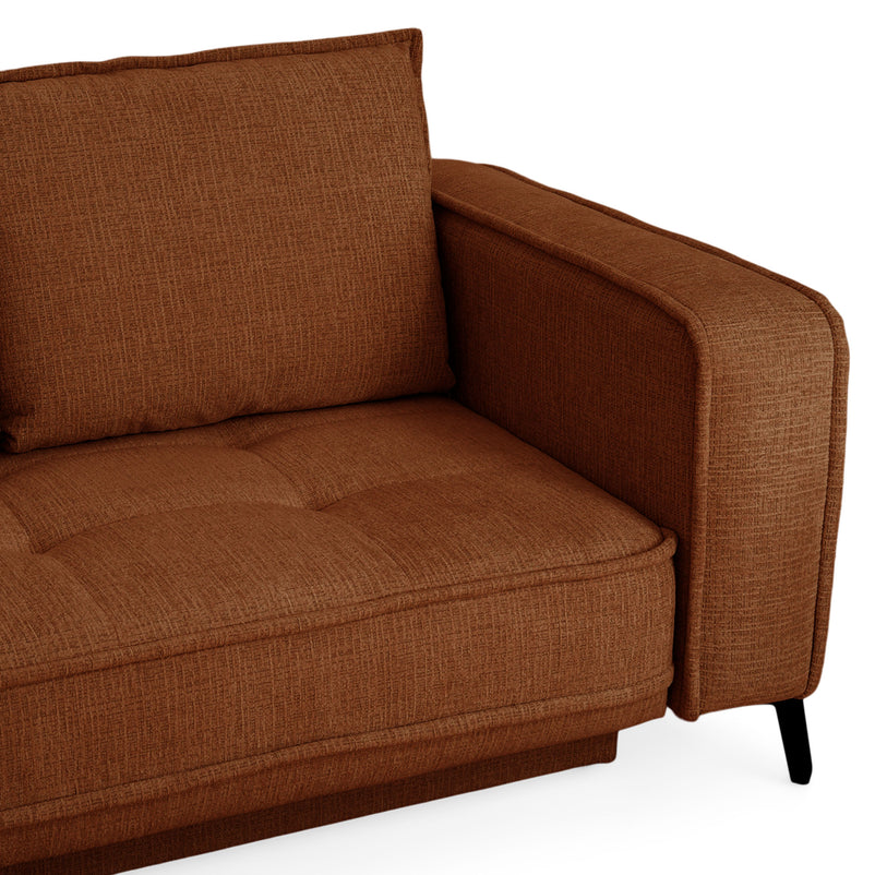 CHOLET Colțar extensibil, șezlong stânga/dreapta, ladă depozitare, stofă