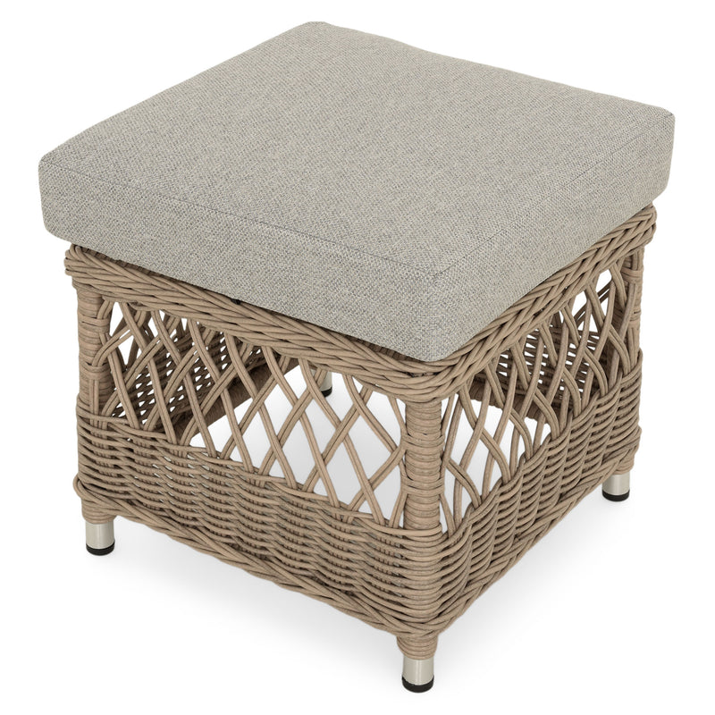 COSETTE Set mobilier terasă/grădină, 2 fotolii, 2 taburete, canapea și masă