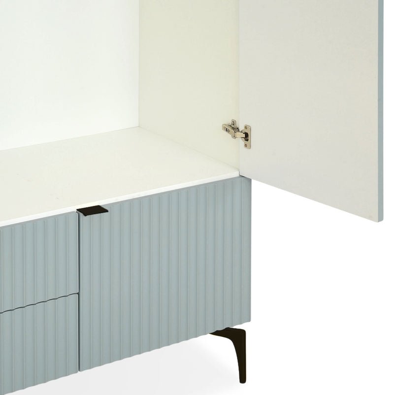 WAVE Dulap copii, 5 uși, 2 sertare