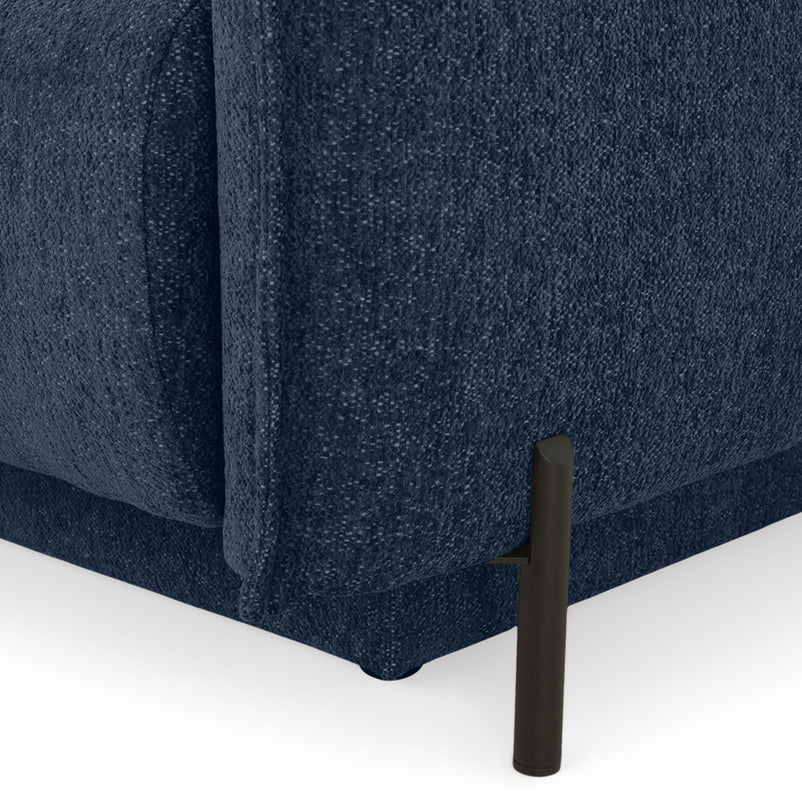 MOODY Canapea extensibilă, 3 locuri, ladă depozitare, stofă