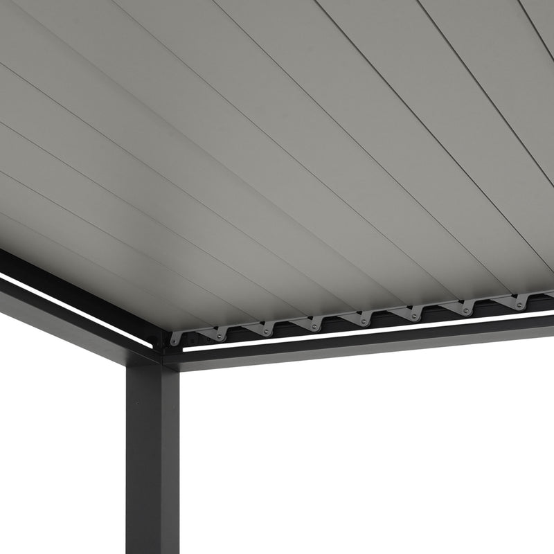 ROSARIO Pergolă bioclimatică motorizată cu acoperiș retractabil