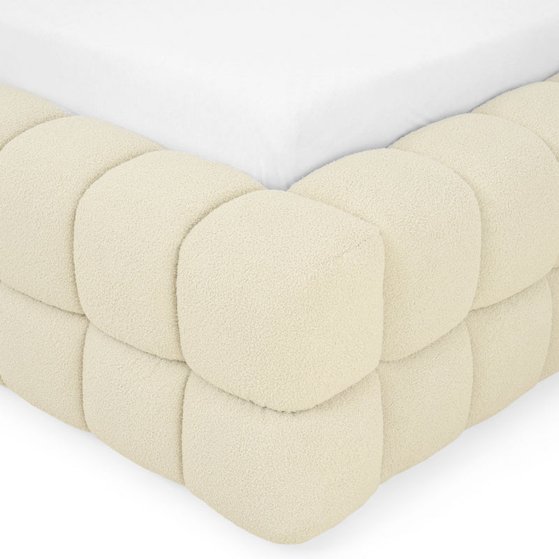 PIETRO Pat tapițat, 160x200cm, somieră rabatabilă și ladă incluse