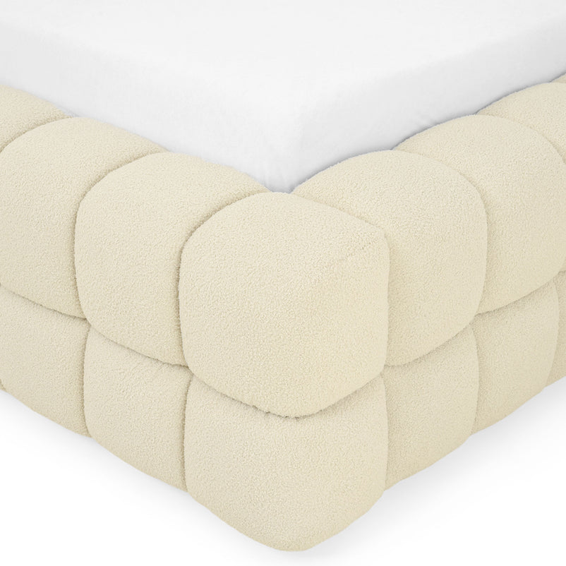 PIETRO Pat tapițat, 160x200cm, somieră rabatabilă și ladă incluse