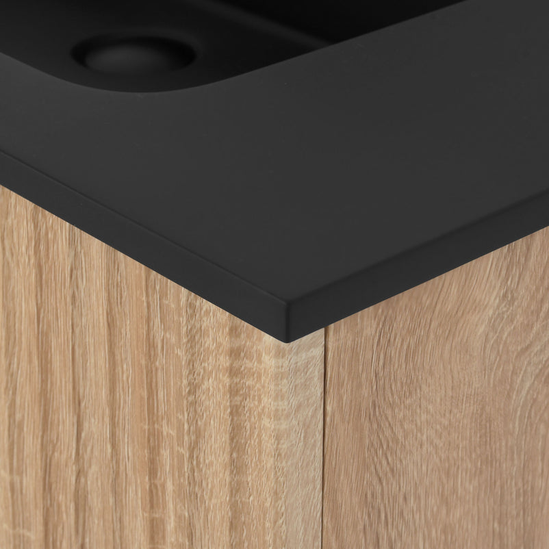 HORIK Set mobilier baie, mască lavoar și lavoar compozit