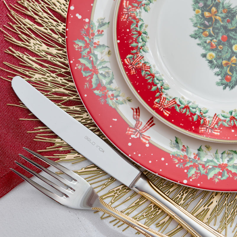 MAGIC CHRISTMAS Farfurie fel principal, porțelan, D.27cm