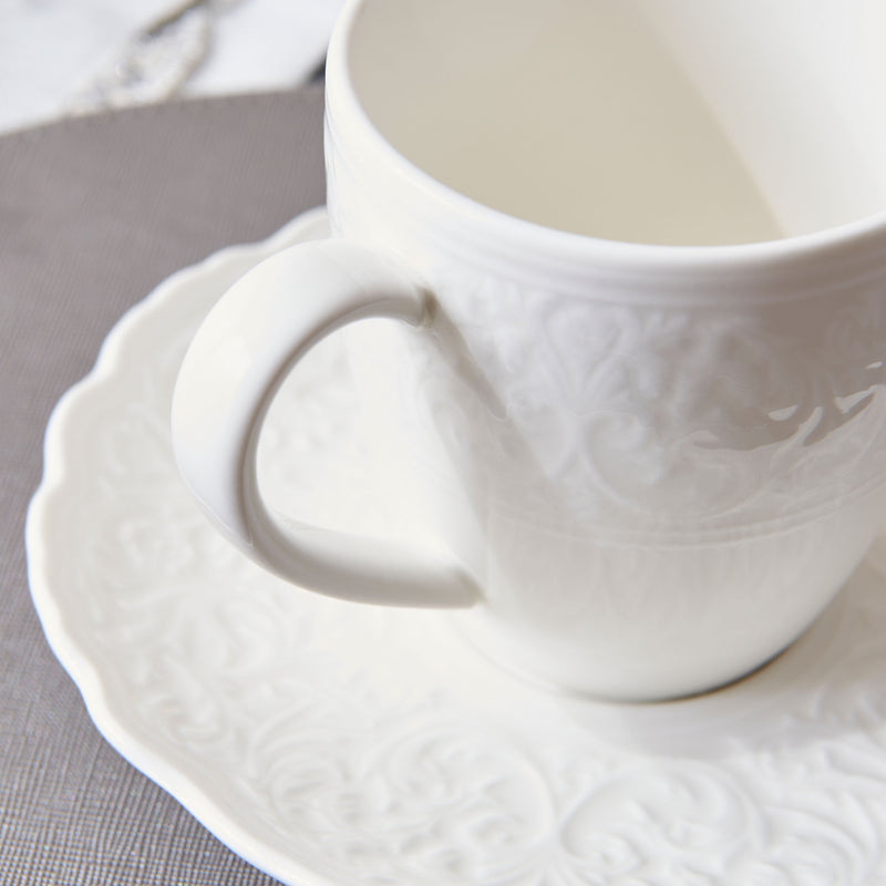 AMOUR Ceșcuță cu farfurioară, porțelan, 210ml