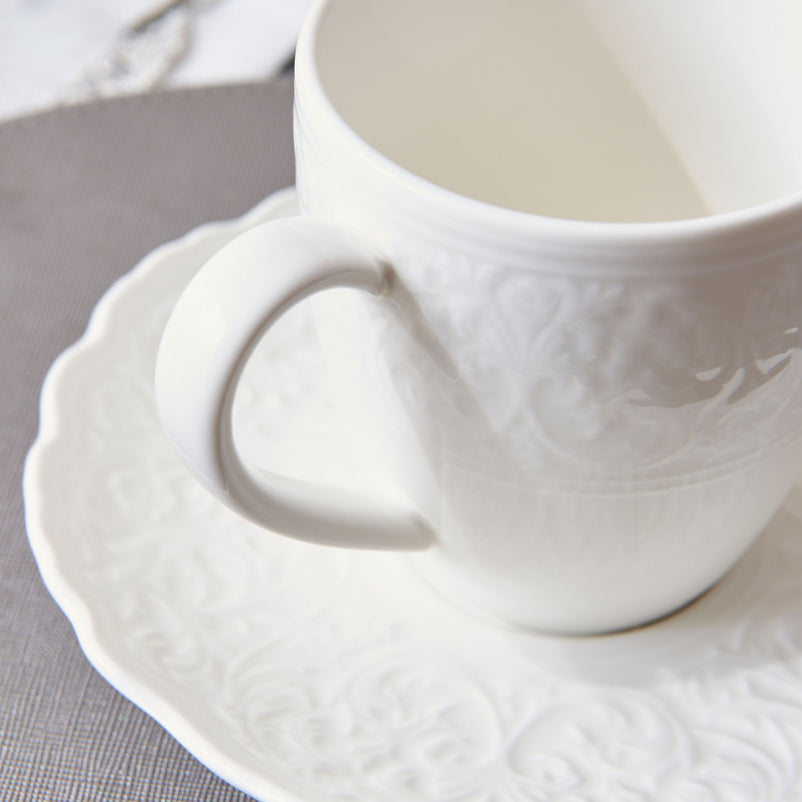 AMOUR Ceșcuță cu farfurioară, porțelan, 210ml