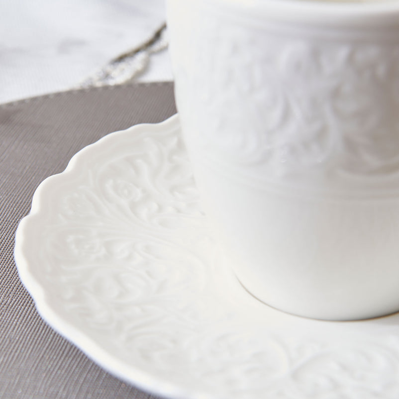 AMOUR Ceșcuță cu farfurioară, porțelan, 210ml