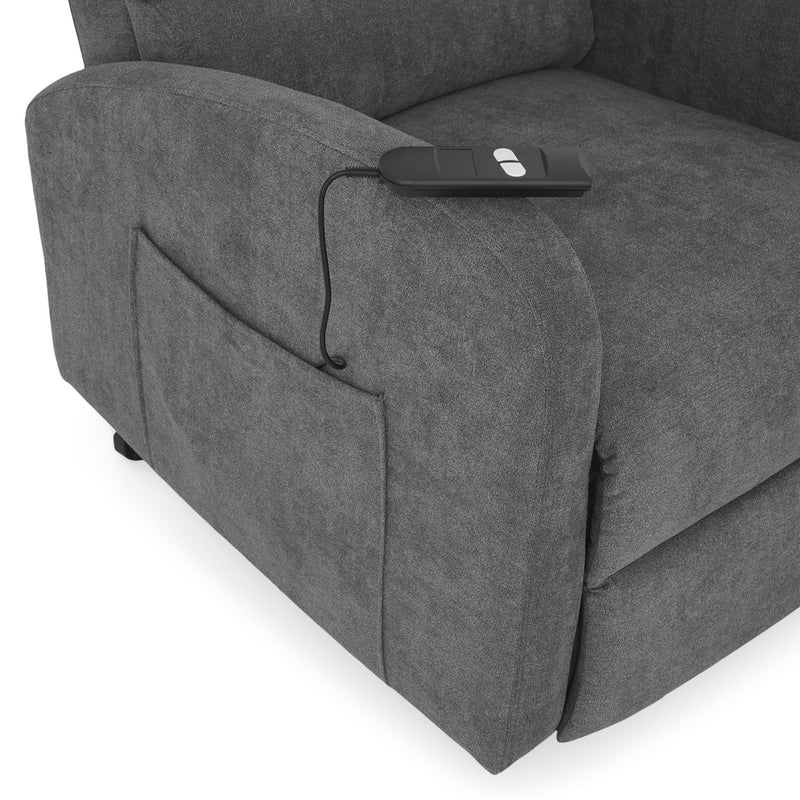 FULTON Fotoliu, lift și recliner electric, stofă