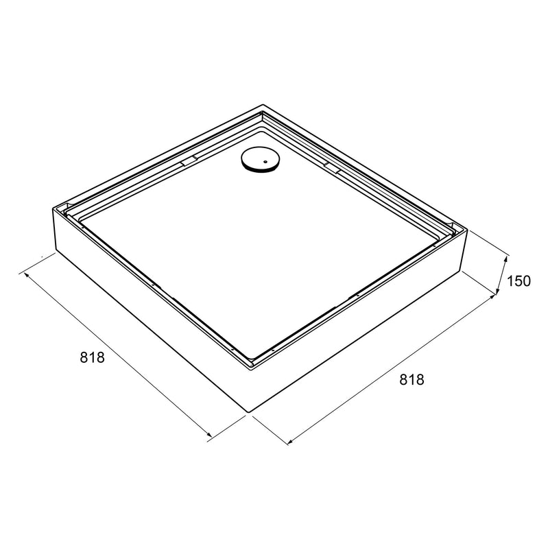ESSENZA Sistem duș, 80x200cm, sticlă securizată