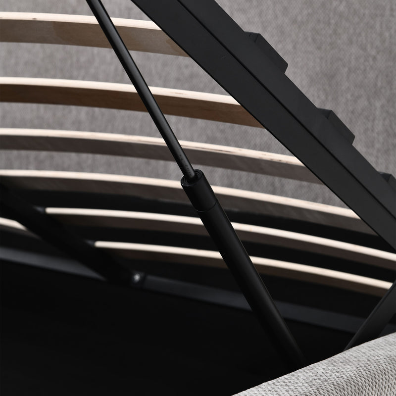 GILDA Pat tapițat, 160x200cm, somieră rabatabilă și ladă depozitare incluse