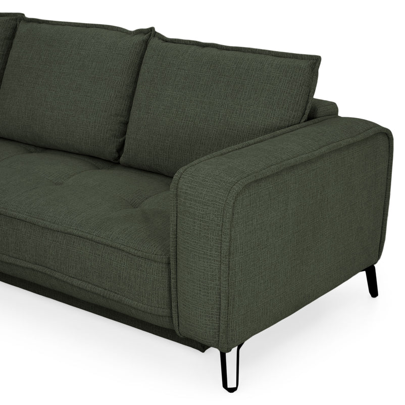 CHOLET Colțar extensibil, șezlong stânga/dreapta, ladă depozitare, stofă