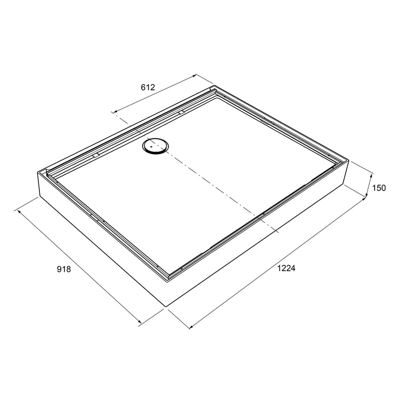 ESSENZA Sistem duș, 90x200cm, sticlă securizată