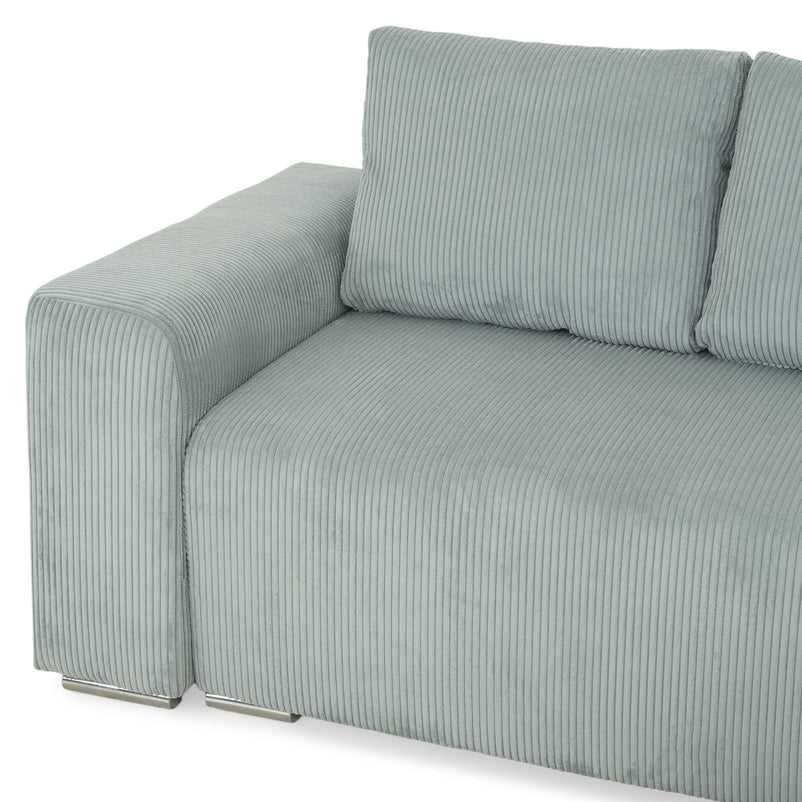 ONDINE Colțar extensibil, șezlong interschimbabil, ladă depozitare, stofă