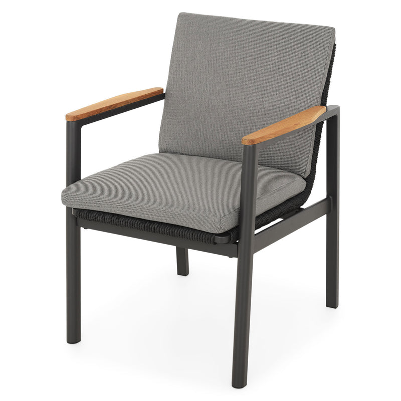 CARSON/REYNE Set mobilier terasă/grădină, 6 scaune și masă