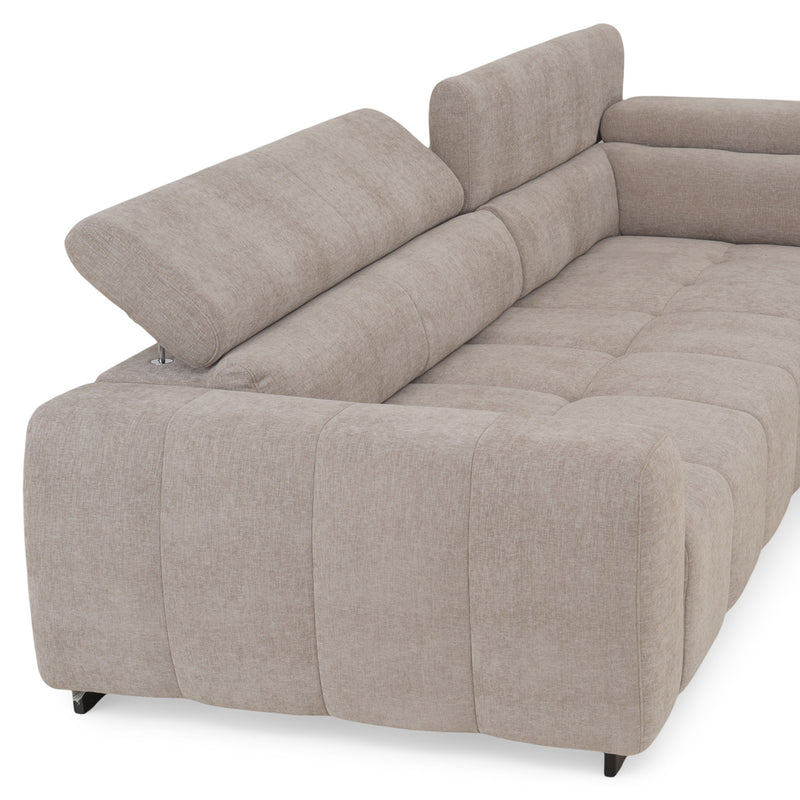 FILLIPAColțar extensibil, șezlong stânga/dreapta, stofă