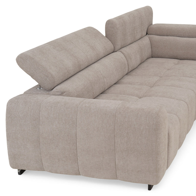 FILLIPAColțar extensibil, șezlong stânga/dreapta, stofă