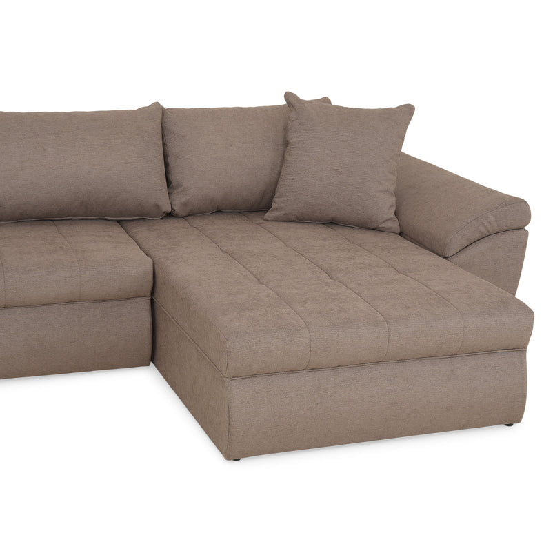 ESCAPE Colțar extensibil cu șezlong stânga/dreapta, stofă