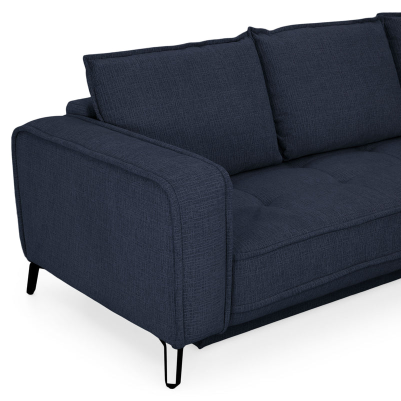 CHOLET Colțar extensibil, șezlong stânga/dreapta, ladă depozitare, stofă