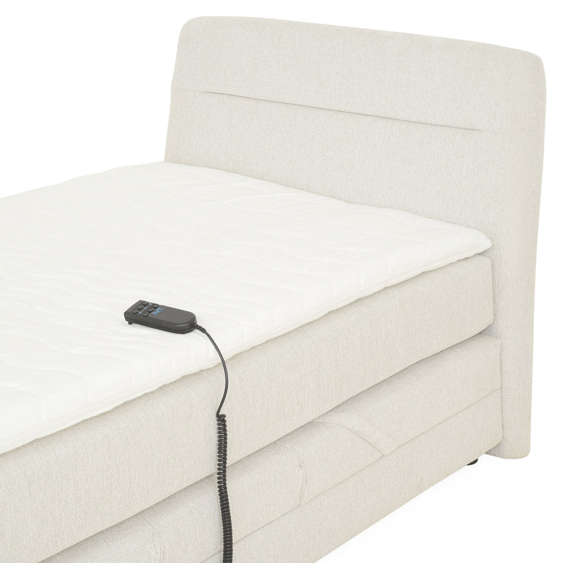 RAYONG Pat tapițat electric, saltea inclusă,100x200cm