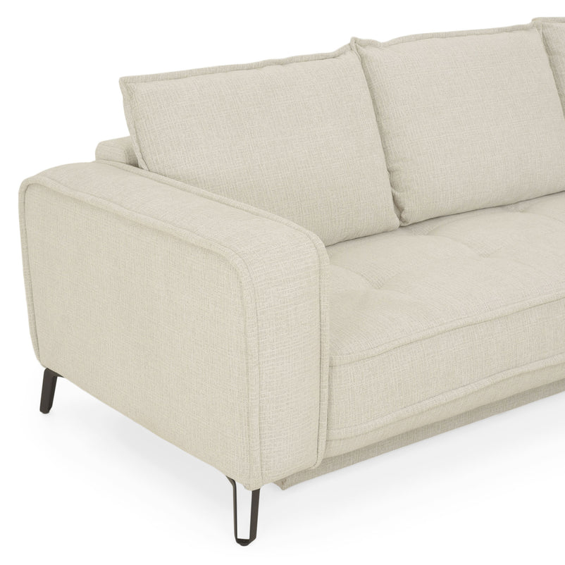 CHOLET Colțar extensibil, șezlong stânga/dreapta, ladă depozitare, stofă