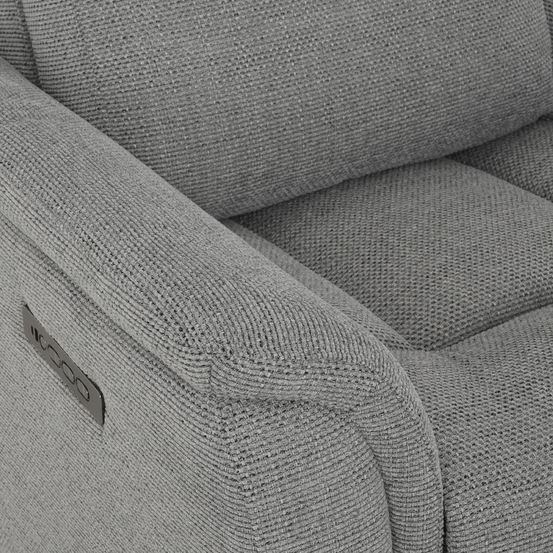 BARTON Fotoliu cu recliner electric, stofă