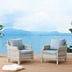 DERBY Set mobilier terasă/grădină, 2 fotolii, 2 taburete, canapea