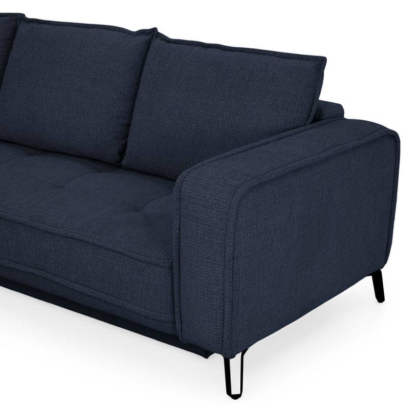 CHOLET Colțar extensibil, șezlong stânga/dreapta, ladă depozitare, stofă