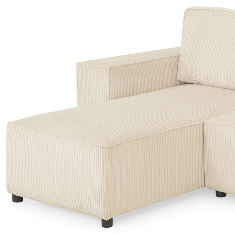 AINE Colțar extensibil, șezlong interschimbabil cu ladă depozitare, stofă
