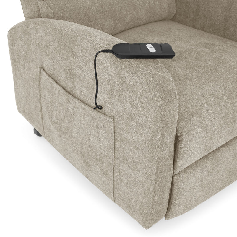 FULTON Fotoliu, lift și recliner electric, stofă