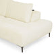 KARSTON Colțar cu șezlong stânga/dreapta, recliner electric, stofă