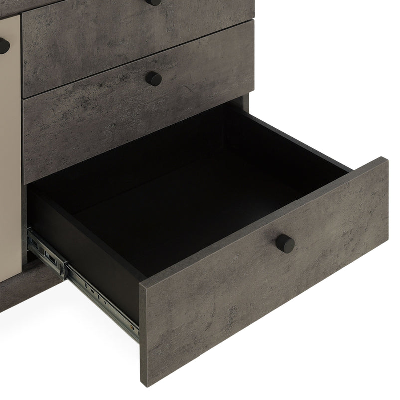 MATTIAS Comodă 1 ușă, 3 sertare