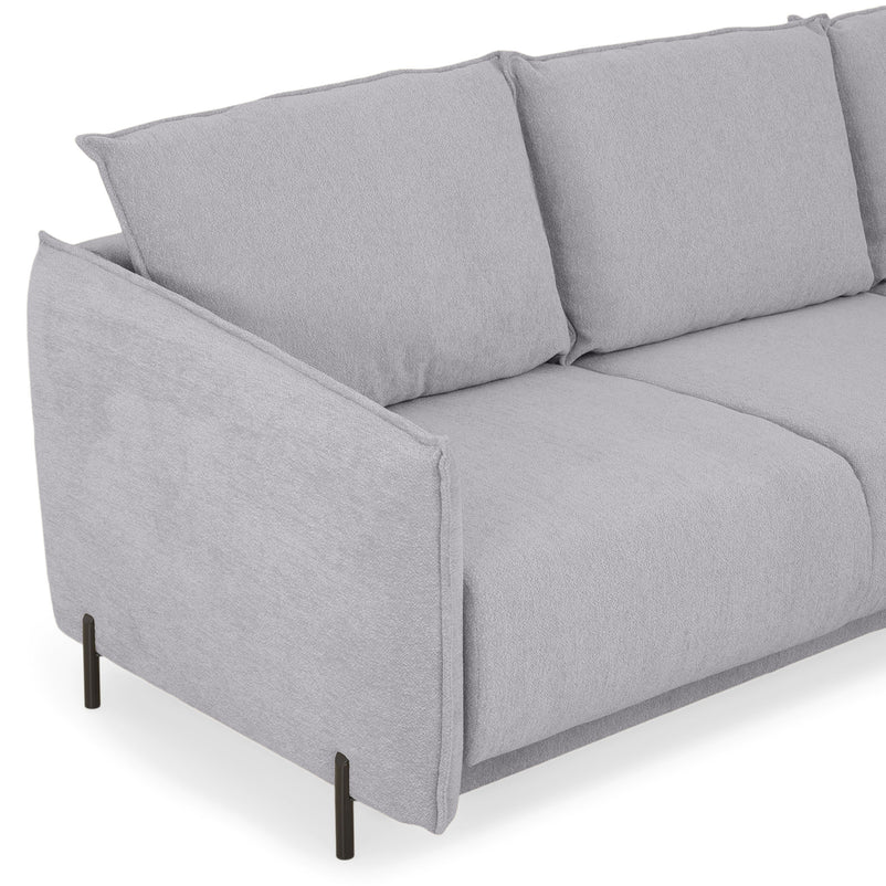 GRIGNY Colțar extensibil, șezlong stânga, ladă depozitare, stofă