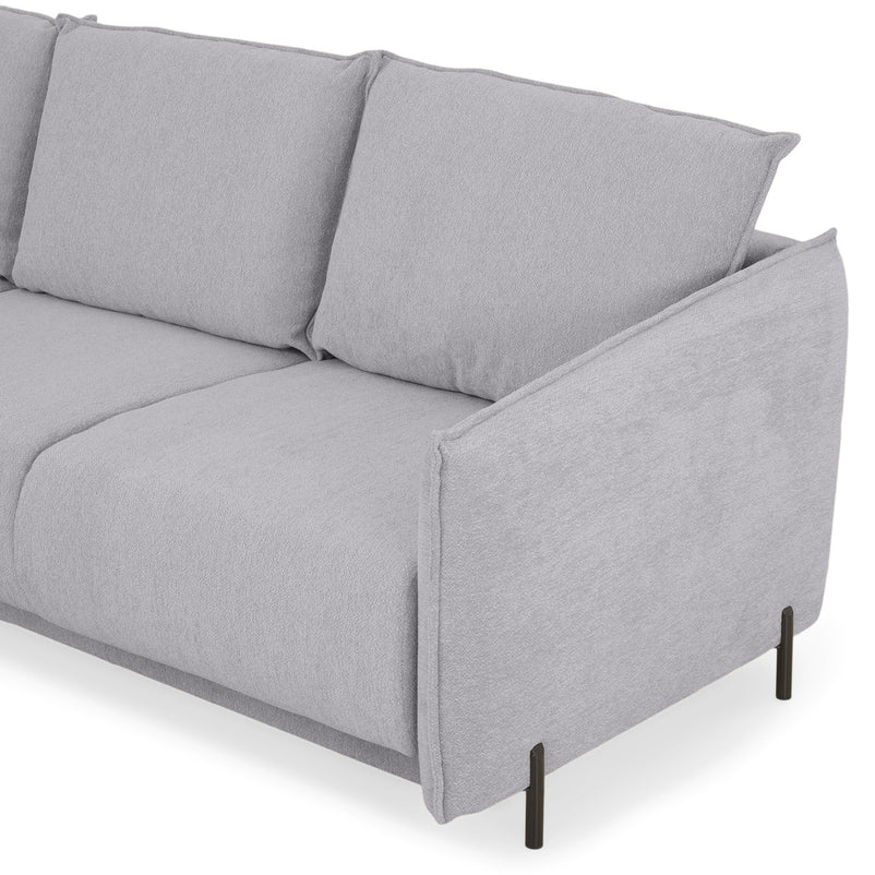 GRIGNY Colțar extensibil, șezlong stânga, ladă depozitare, stofă