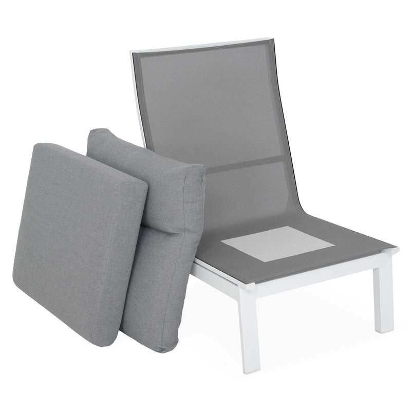 SALZBURG Set mobilier terasă/grădină, element colț și element central