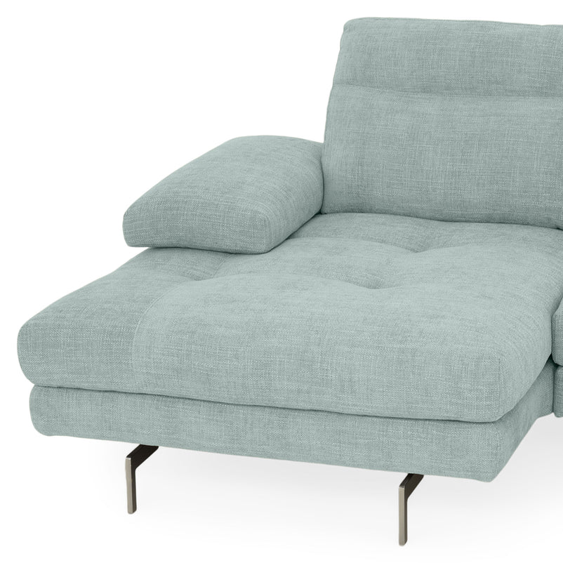 MISTERY Colțar șezlong stânga/dreapta cu mecanism manual spătar și brațe, stofă