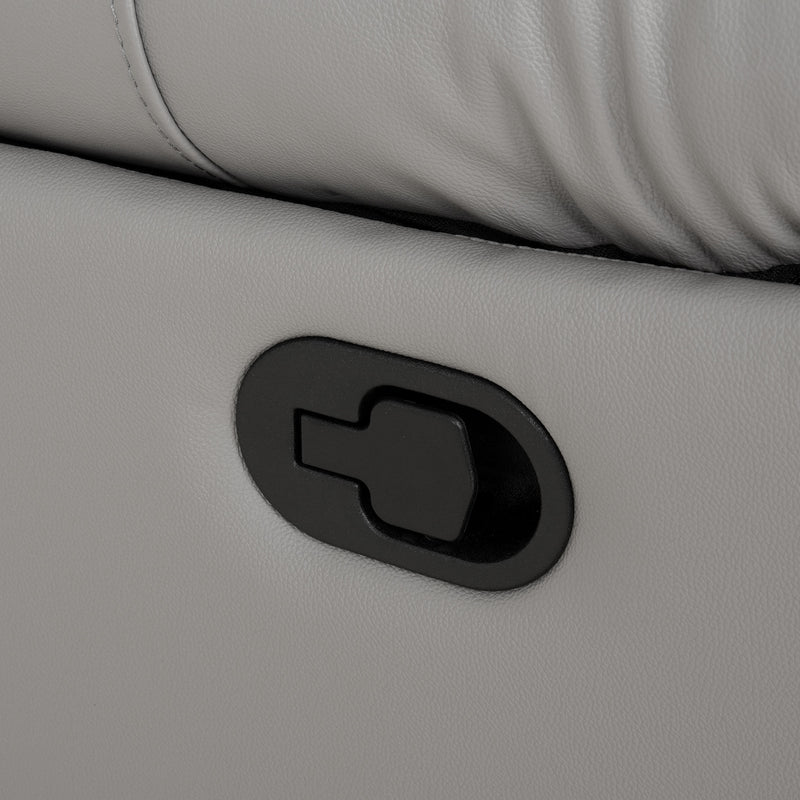 HUDSON Fotoliu, recliner manual, piele naturală