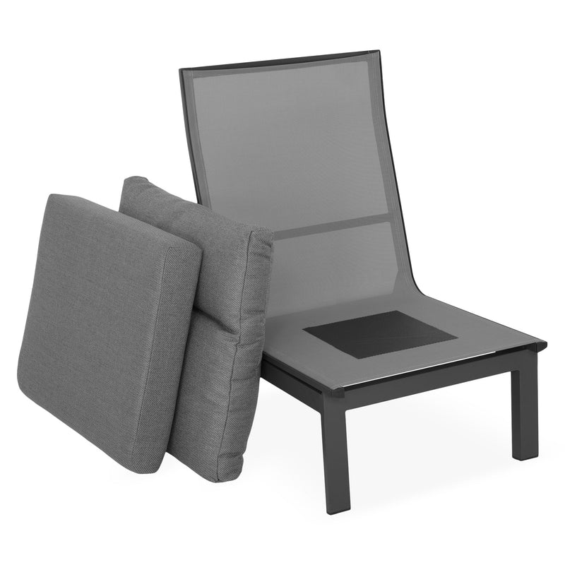 SALZBURG Set mobilier terasă/grădină, element colț și element central