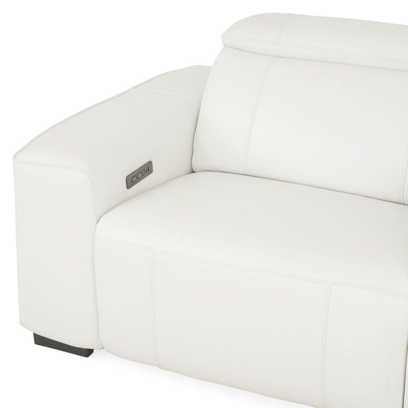 CINECITTA Colțar șezlong stânga/dreapta, 2 reclinere electrice, mecanism tetieră, USB, sistem sunet, piele