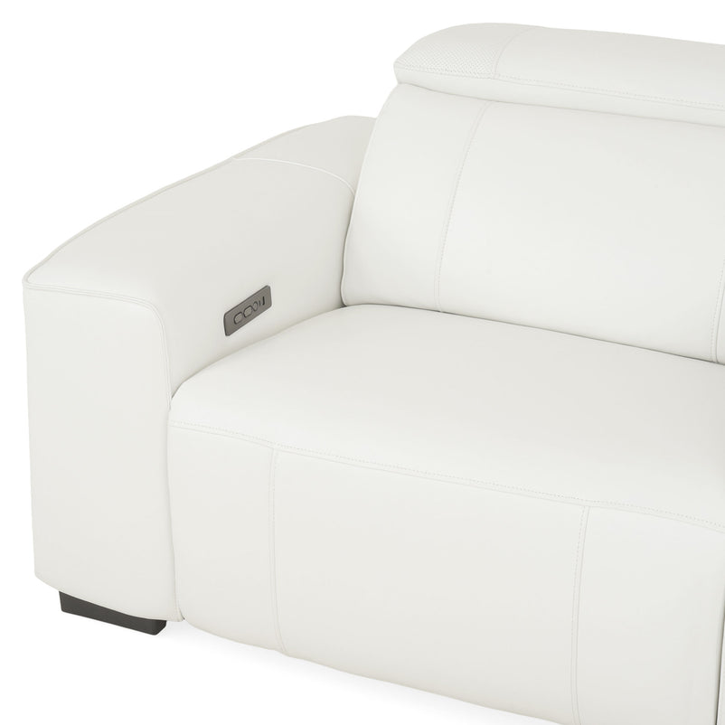 CINECITTA Colțar șezlong stânga/dreapta, 2 reclinere electrice, mecanism tetieră, USB, sistem sunet, piele