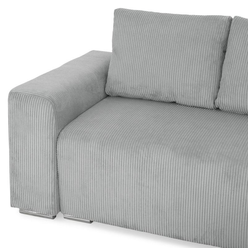 ONDINE Colțar extensibil, șezlong interschimbabil, ladă depozitare, stofă