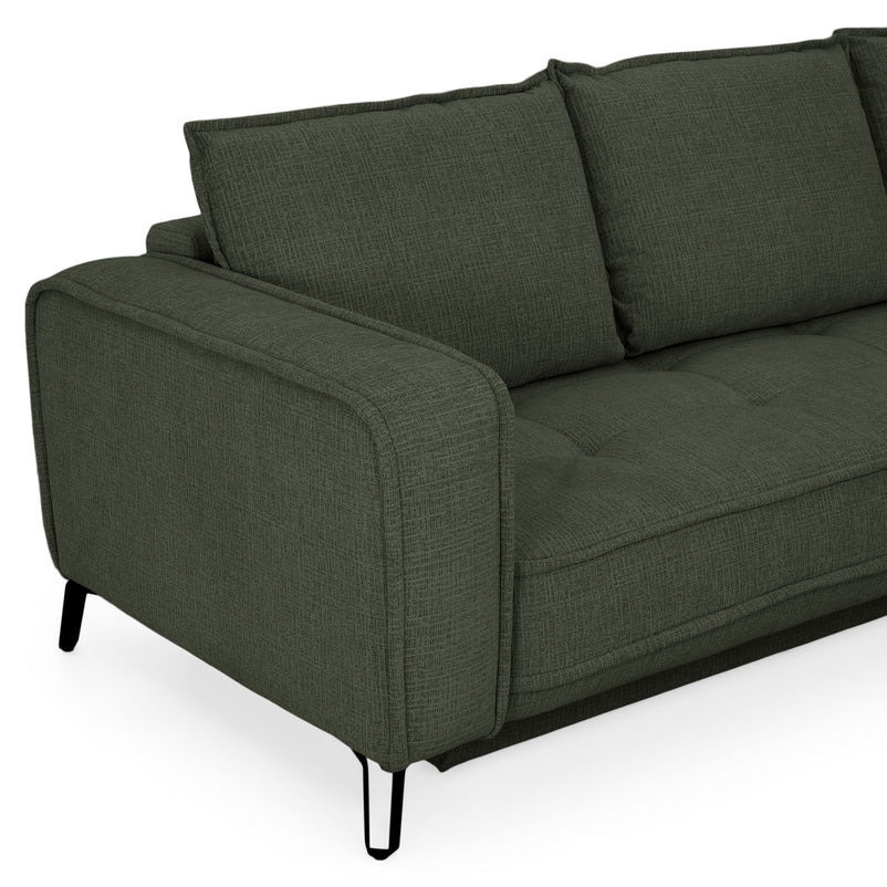 CHOLET Colțar extensibil, șezlong stânga/dreapta, ladă depozitare, stofă