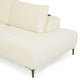 KARSTON Colțar cu șezlong stânga/dreapta, recliner electric, stofă
