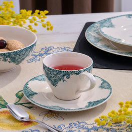 BELLAROSA Ceașcă cu farfurioară, porțelan, 250ml