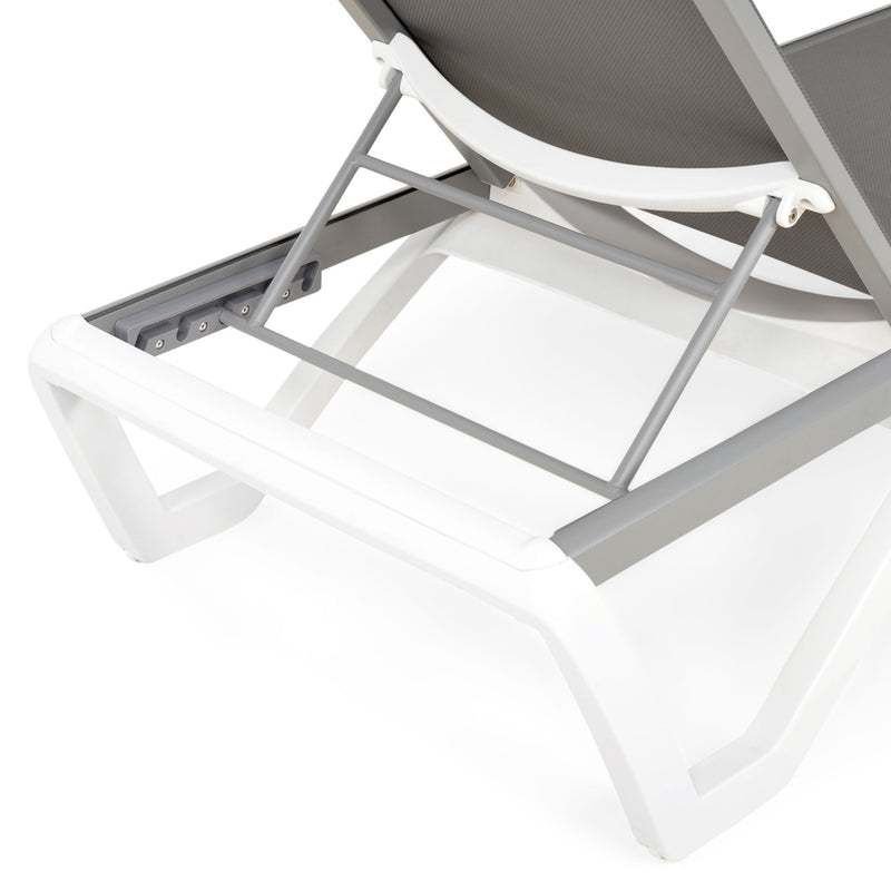 YATI Set mobilier terasă/grădină, 2 șezlonguri și măsuță