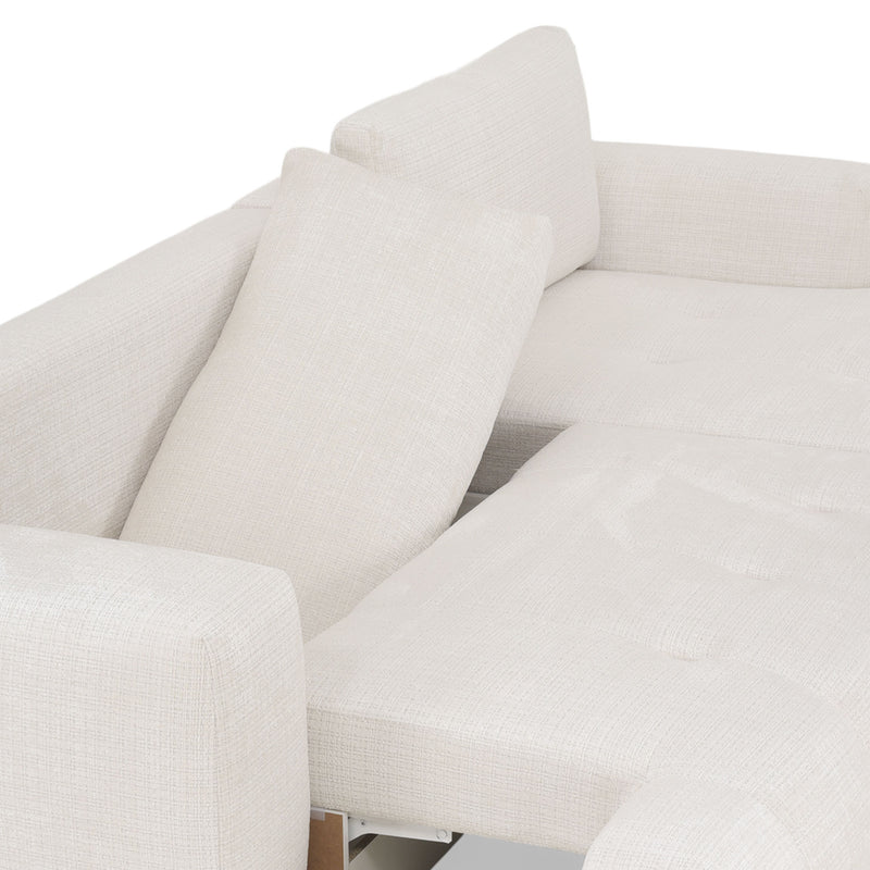 LAZIO Colțar extensibil, șezlong dreapta, stofă