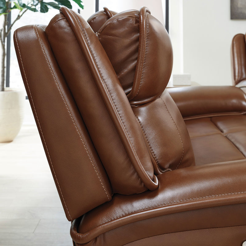 CRAWFORD Canapea 3 locuri, 2 reclinere electrice, piele